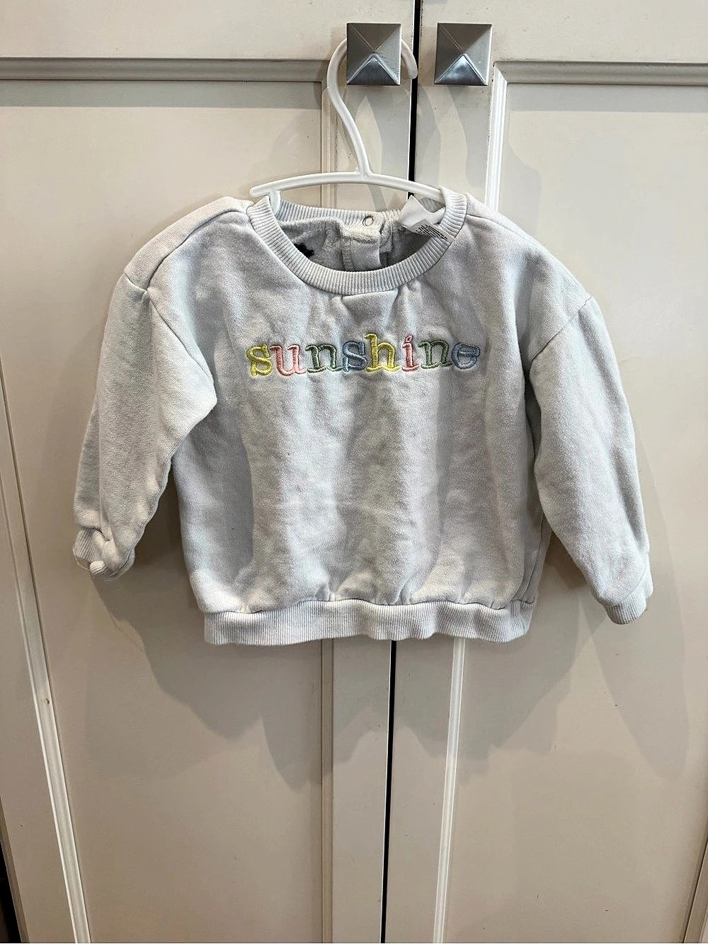 Indigo Baby 18-24m sunshine White Embroidered Sweatshirt